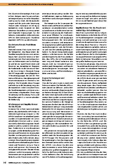Vorschauseite 2: Internationale Einblicke: Die Rolle der Advanced Practice Nurses in der Wundversorgung neu gedacht