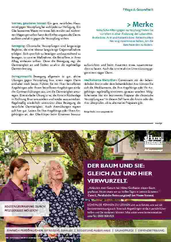 Vorschauseite 2: Was hilft gegen Verstopfung?