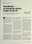Vorschauseite 1: Teleradiologie - ein gelungenes digitales Projekt der NÖ LGA
