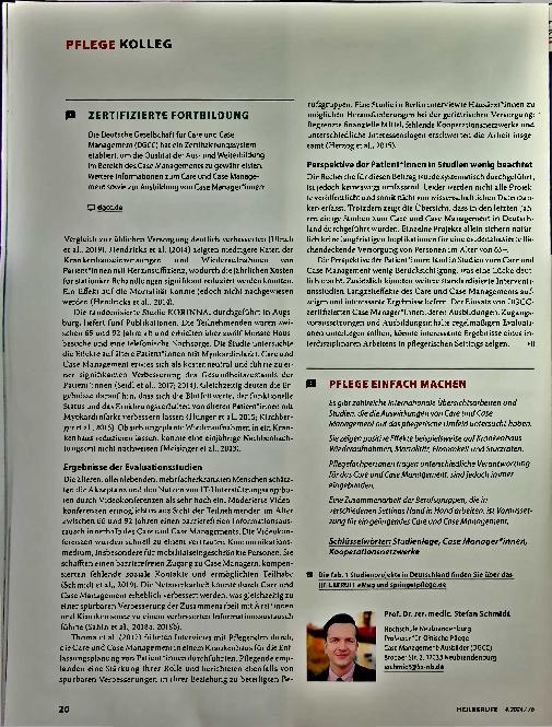 Vorschauseite 3: So bewerten Studien das Care und Case Management.