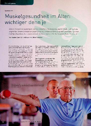 Vorschauseite 1: Sarkopenie Muskulgesundheit im Alter: wichtiger denn je