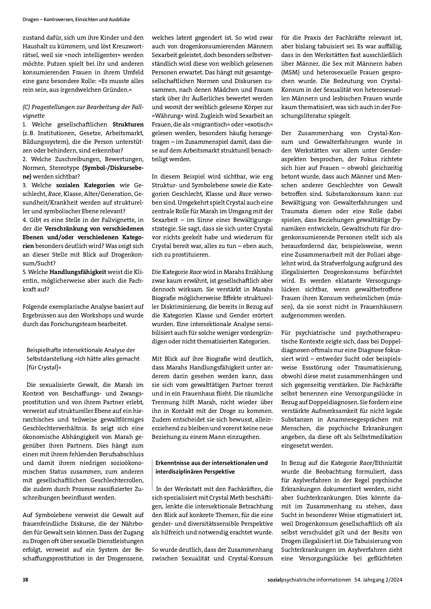 Vorschauseite 3: Die Konsument: innen in ihrer Komplexität wahrnehmen: Gender- und Diversitätsaspekte bei der professionellen Unterstützung von Drogenkonsumierenden mit Fokus auf Crystal Meth (For…