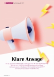 Vorschauseite 1: Klare Ansage