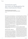 Vorschauseite 1: Gemeinsam stark: der BVKM als Wegbegleiter für Eltern behinderter Kinder