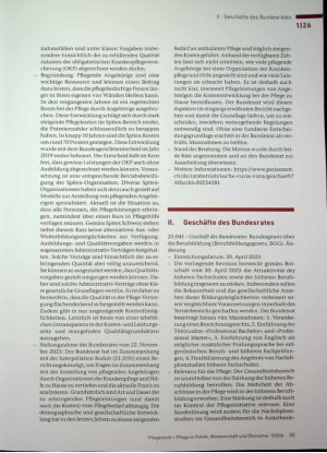 Vorschauseite 2: Gesetzgebung Parlamentarische Vorstösse