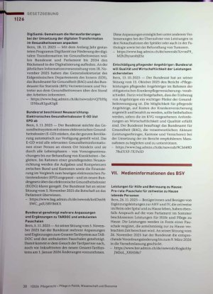 Vorschauseite 5: Gesetzgebung Parlamentarische Vorstösse