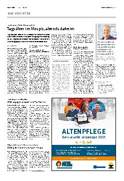 Vorschauseite 1: Tagsüber im Hospiz, abends daheim
