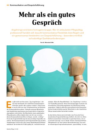 Vorschauseite 1: Mehr als ein gutes Gespräch