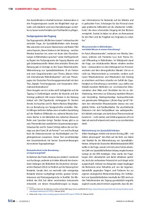 Vorschauseite 2: „Mit Büchern tanzen“ – die Vielfalt bibliothekarischer Praxis. Eindrücke von der 40. ASpB-Tagung im Deutschen Tanzarchiv Köln