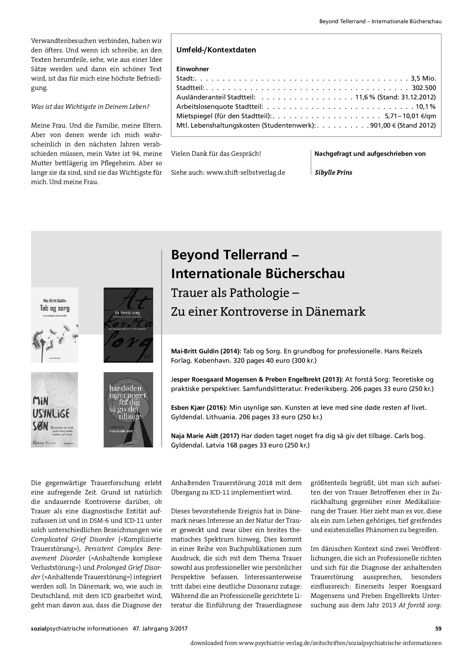 Vorschauseite 2: Lebenslagen – Herr Mannsdorff schreibt