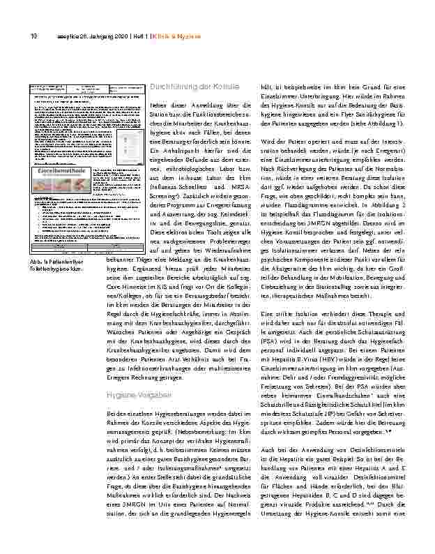 Vorschauseite 2: Das Konzept Hygiene-Konsile im Katholischen Klinikum Mainz