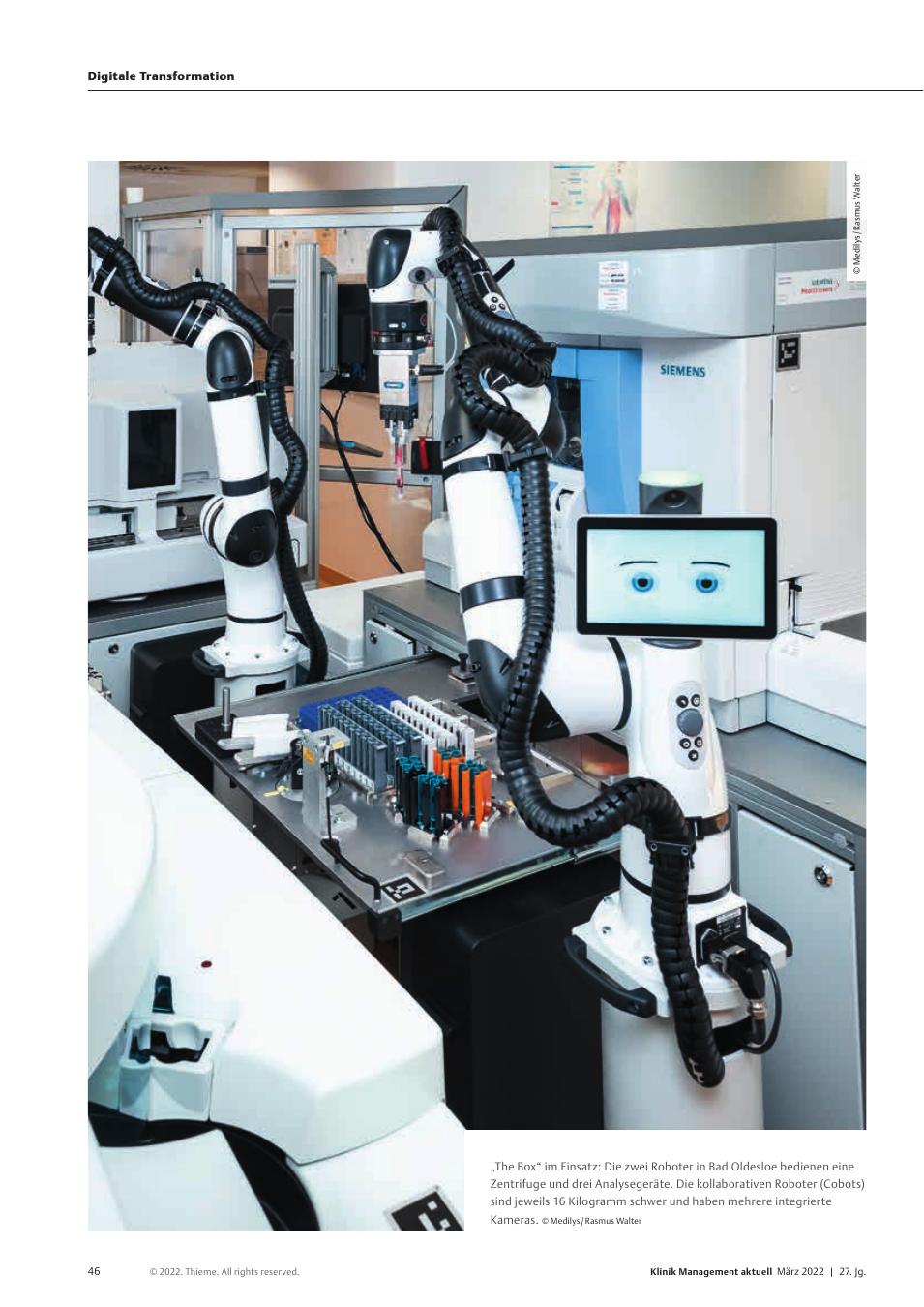 Vorschauseite 1: Laborautomation: Kollege Roboter