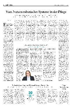 Vorschauseite 1: Vom Nutzen robotischer Systeme in der Pflege