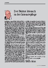 Vorschauseite 1: Der Faktor Mensch in der Intensivpflege