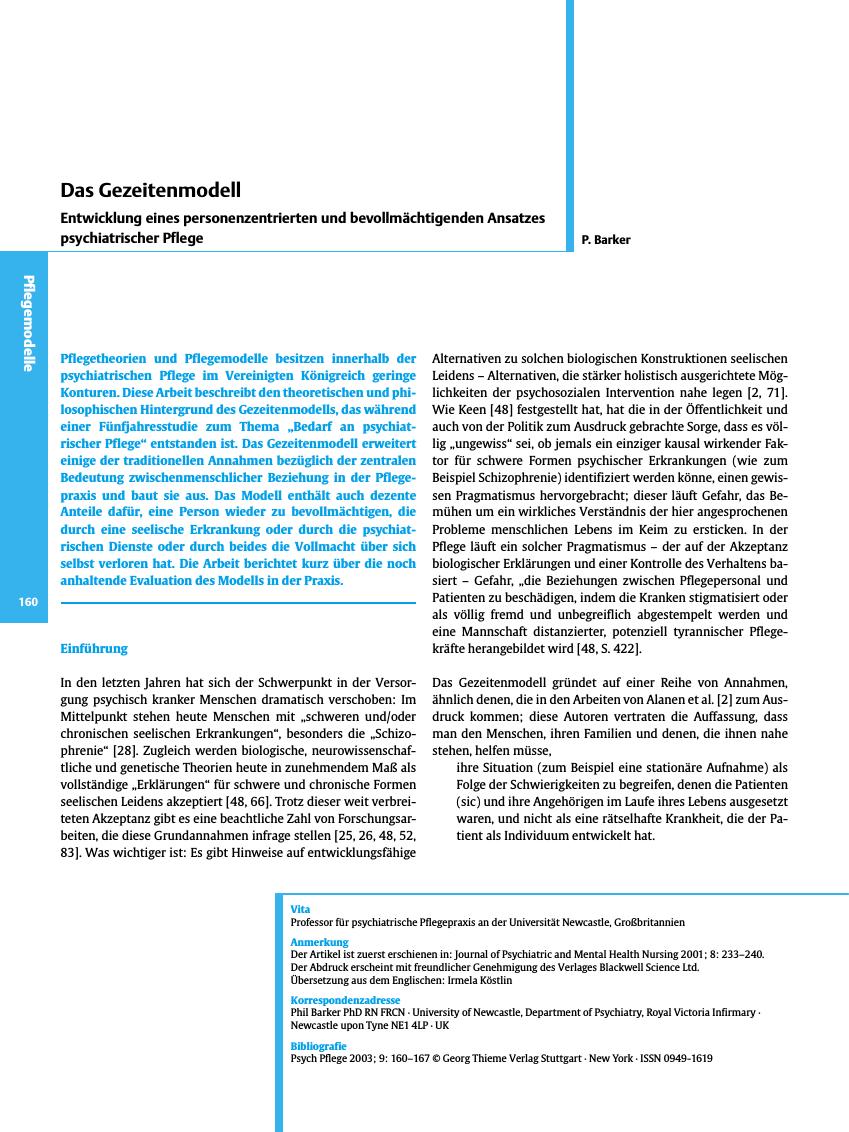 Vorschauseite 1: Das Gezeitenmodell
