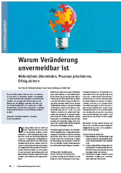 Vorschauseite 1: Warum Veränderung unvermeidbar ist