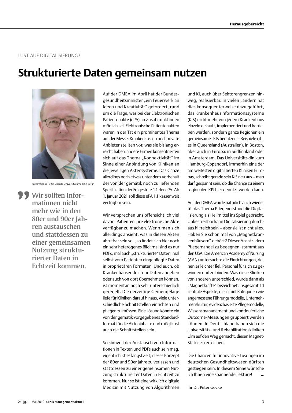 Vorschauseite 1: Lust auf Digitalisierung?: Strukturierte Daten gemeinsam nutzen