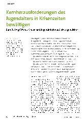 Vorschauseite 1: Kernherausforderungen des Jugendalters in Krisenzeiten bewältigen. Zum Beitrag Offener Kinderund Jugendarbeit aus Sicht Jugendlicher.