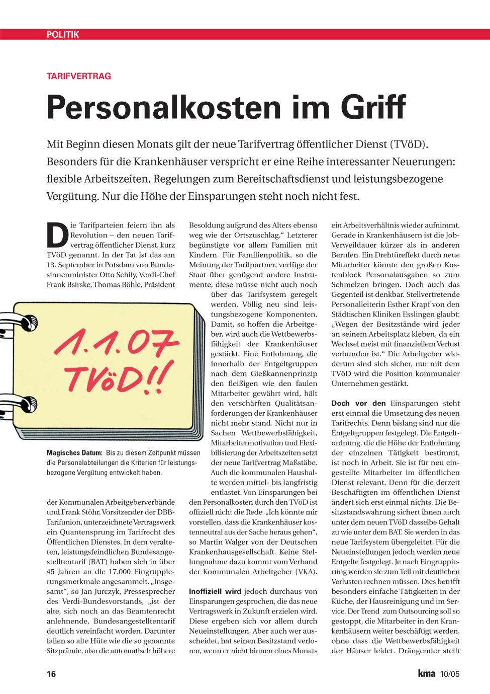 Vorschauseite 1: Personalkosten im Griff