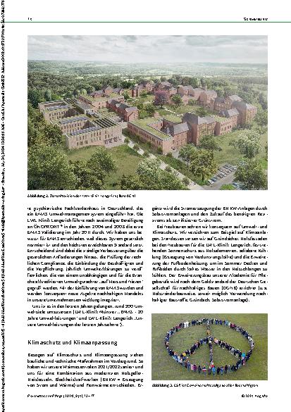 Vorschauseite 2: Green Hospital – eine Vision. Trotz knapper Ressourcen ist viel machbar.