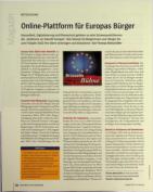 Vorschauseite 1: Online-Plattform für Europas Bürger