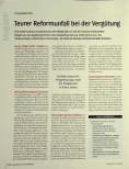 Vorschauseite 1: Teurer Reformunfall bei der Vergütung