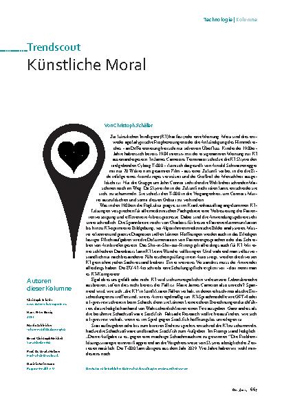 Vorschauseite 1: Künstliche Moral