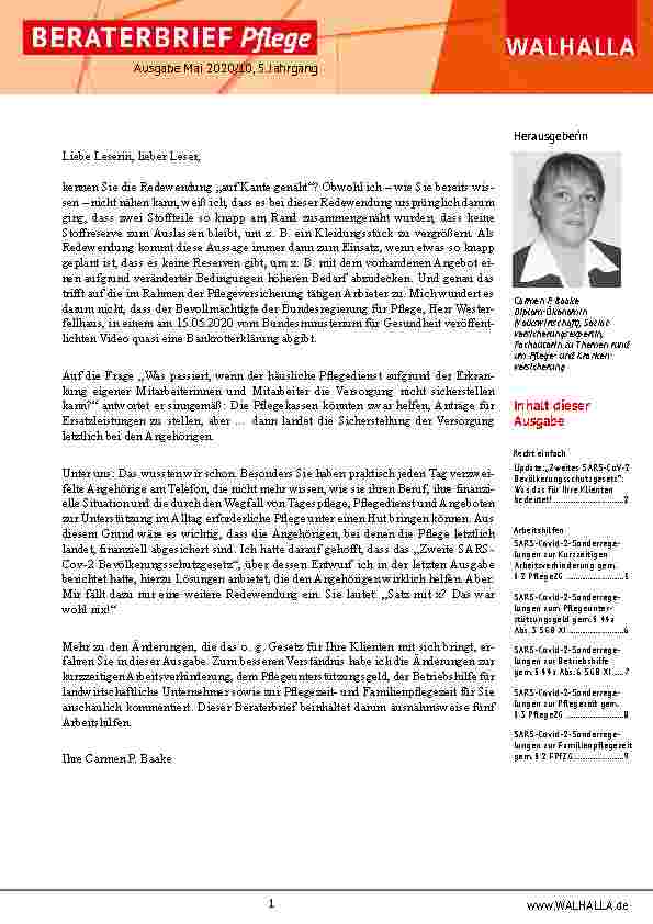 Vorschauseite 1: Update „Zweites SARS-CoV-2 Bevölkerungsschutzgesetz“: Was das für Ihre Klienten bedeutet!