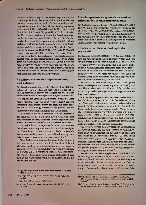 Vorschauseite 3: Die Stellungnahme der Arbeitsgemeinschaft der Hauptpersonalräte