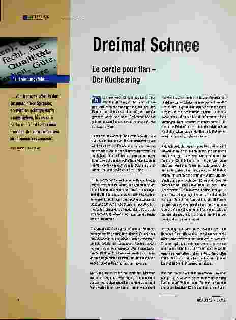Vorschauseite 1: Dreimal Schnee ...
