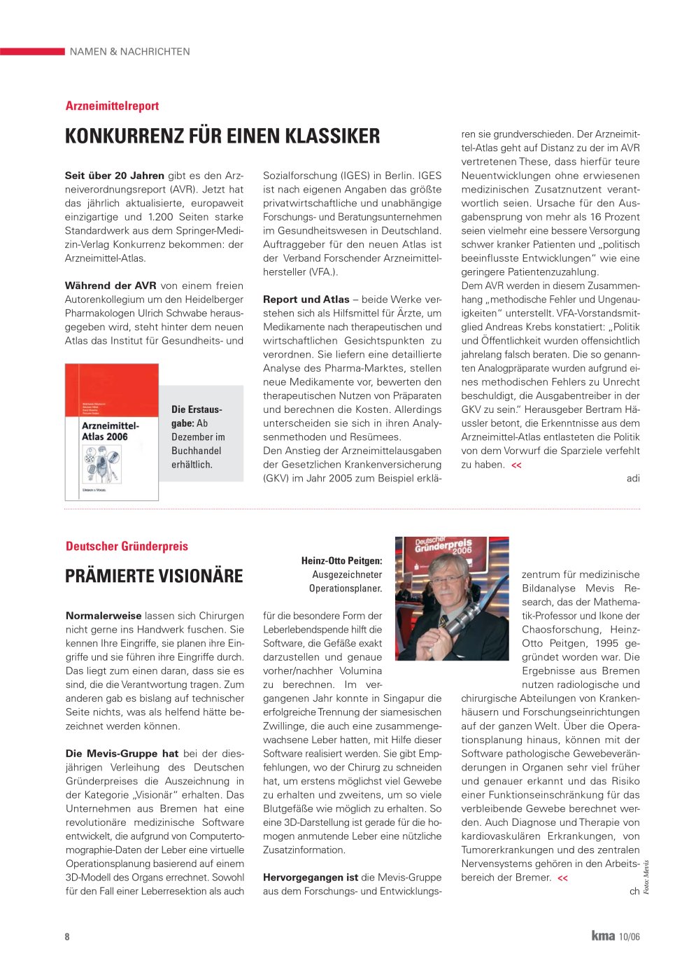 Vorschauseite 1: Prämierte Visionäre