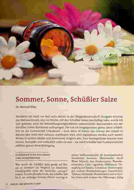 Vorschauseite 1: Sommer, Sonne, Schüßler Salze