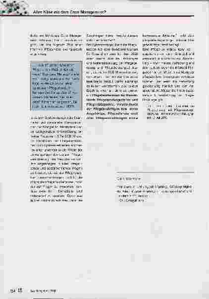 Vorschauseite 3: Alles Käse mit dem Case Management? Informelles und formelles Case Management aus Sicht einer pflegenden Angehörigen