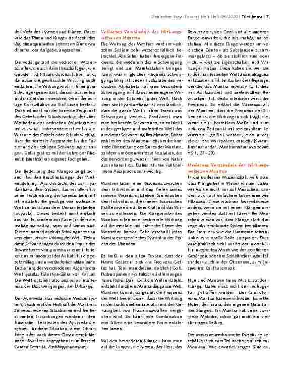 Vorschauseite 2: VEDISCHES UND MODERNES VERSTÄNDNIS: Wie Mantren wirken