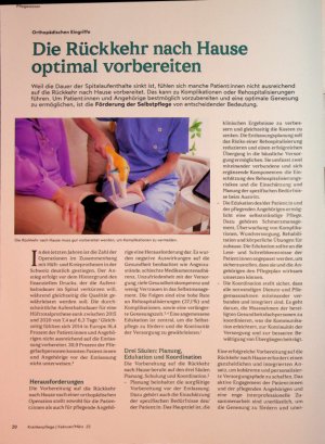 Vorschauseite 1: Die Rückkehr nach Hause optimal vorbereiten
