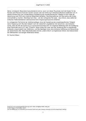 Vorschauseite 4: Zur Vergütung – § 312 FamFG; § 15 Abs. 2 RVG