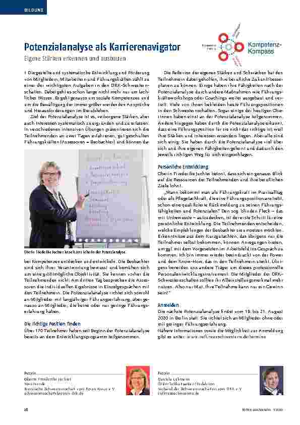 Vorschauseite 1: Potenzialanalyse als Karrierenavigator: Eigene Stärken erkennen und ausbauen