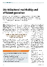 Vorschauseite 1: Die Wäscherei nachhaltig und effizient gestalten.