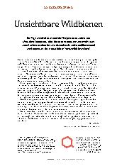 Vorschauseite 1: Unsichtbare Wildbienen