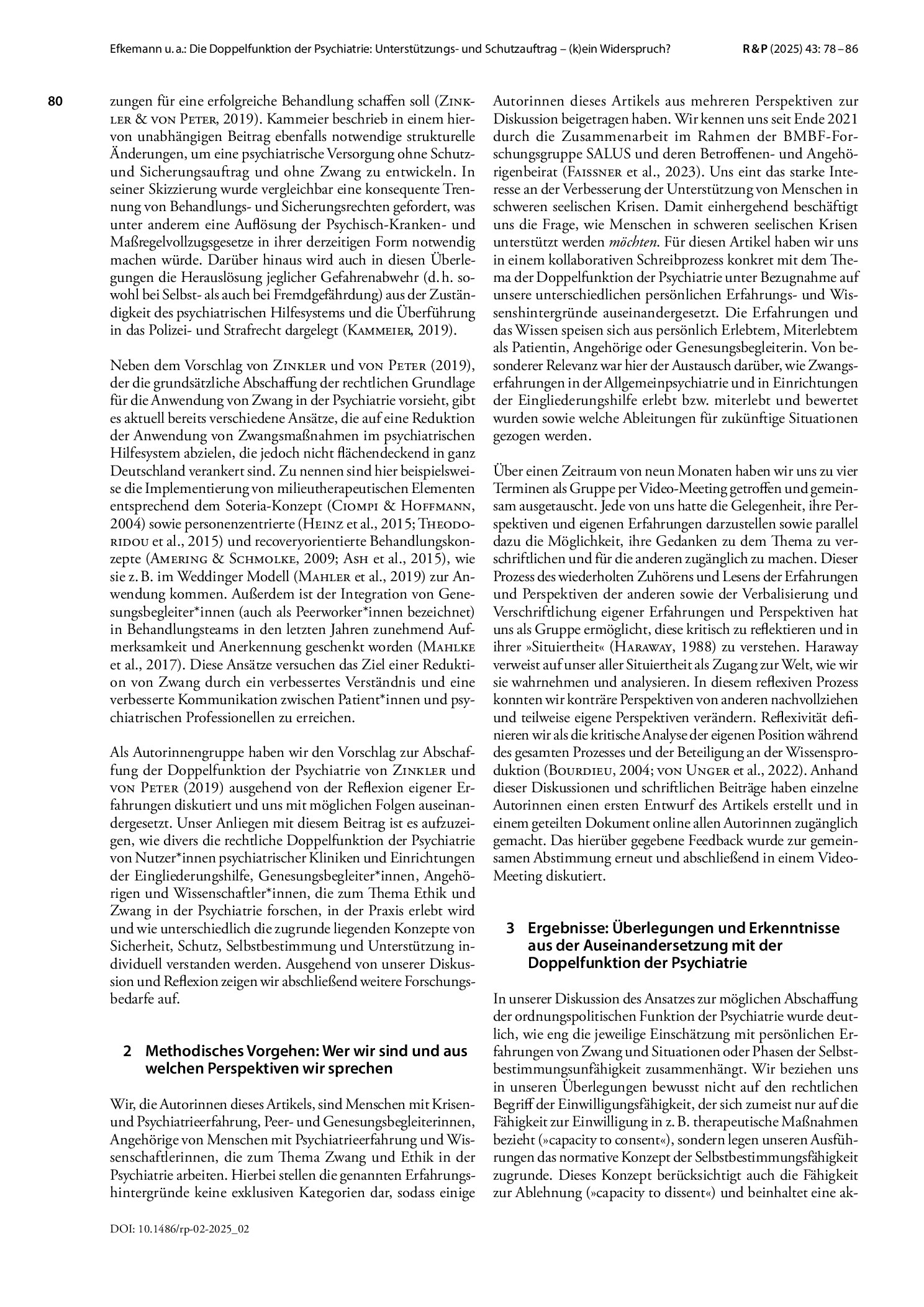 Vorschauseite 3: Die Doppelfunktion der Psychiatrie: Unterstützungs- und Schutzauftrag – (k)ein Widerspruch? Eine Reflexion von Betroffenen, Angehörigen und Forschenden zu Ethik und Zwang in der P…