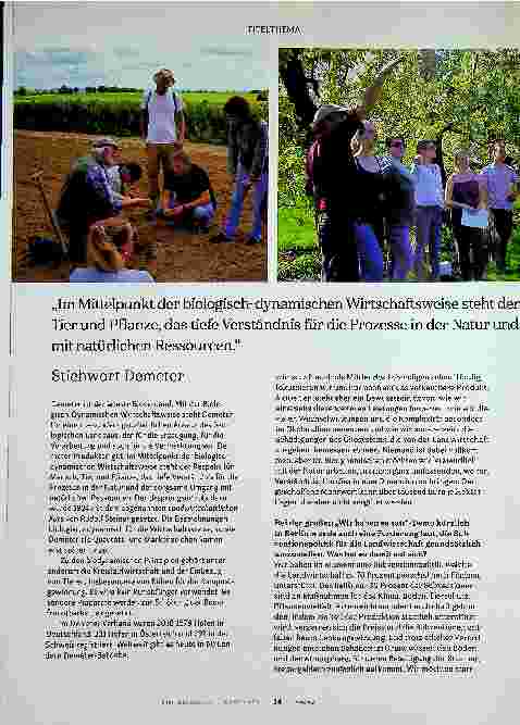 Vorschauseite 3: "Mit billigen Lebensmitteln werden wir die Wende nicht schaffen."