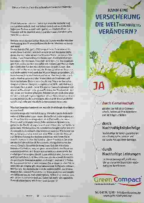 Vorschauseite 6: "Mit billigen Lebensmitteln werden wir die Wende nicht schaffen."