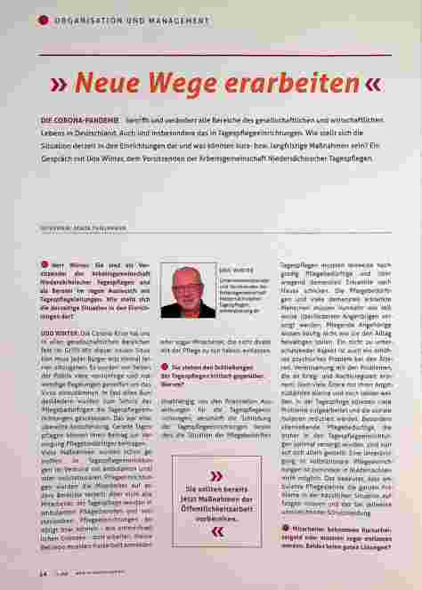 Vorschauseite 1: "Neue Wege erarbeiten"