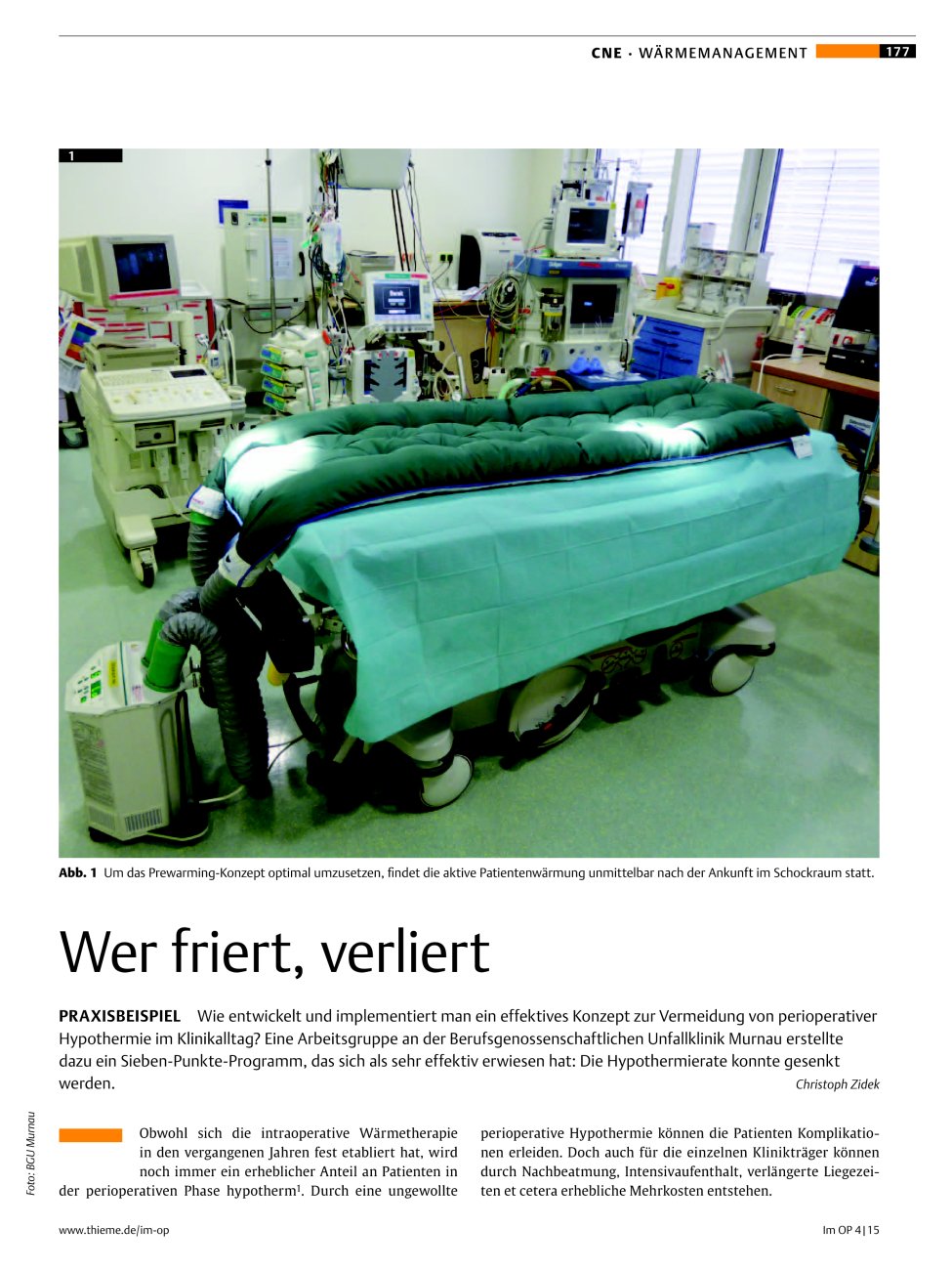 Vorschauseite 1: Wer friert, verliert