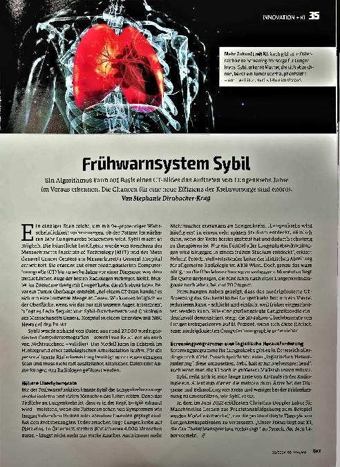 Vorschauseite 1: Frühwarnsystem Sybil