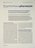 Vorschauseite 1: Parenterale Zubereitungen in der ambulanten Versorgung durch Krankenhausapotheken