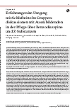 Vorschauseite 1: Erfahrungen im Umgang mit Schlafmitteln: Gruppendiskussionen mit Auszubildenden in der Pflege über Benzodiazepine und Z-Substanzen