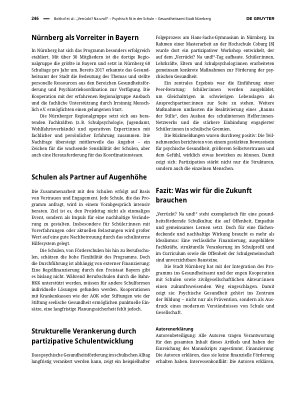 Vorschauseite 3: „Verrückt? Na und! “ – Psychisch fit in der Schule – Gesundheitsamt Stadt Nürnberg