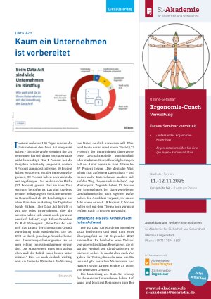 Vorschauseite 1: Data Act Kaum ein Unternehmen ist vorbereitet
