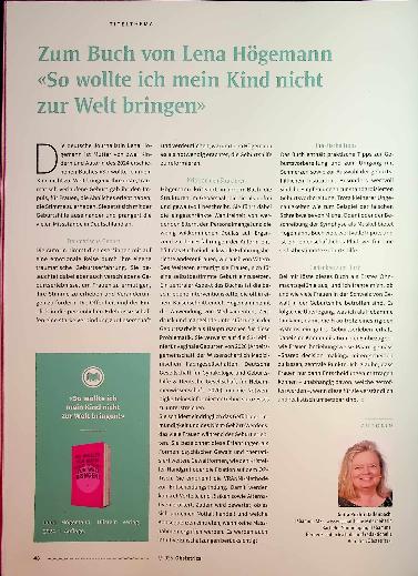 Vorschauseite 1: Zum Buch von Lena Högemann "So wollte ich mein Kind nicht zur Welt bringen"